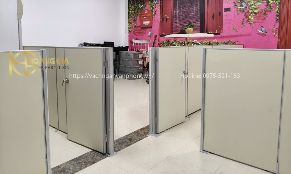 Vách ngăn chia phòng lửng bằng gỗ lắp ghép