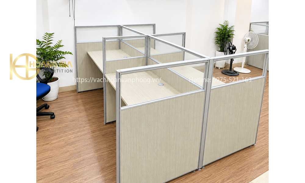 Cụm bàn làm việc 4 chỗ ngồi CB04